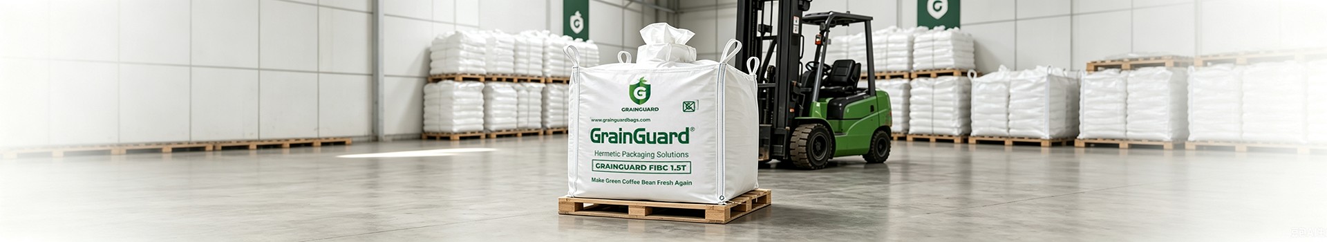 Hermetisk Fibc Big Bag Til Grøn Kaffebønne