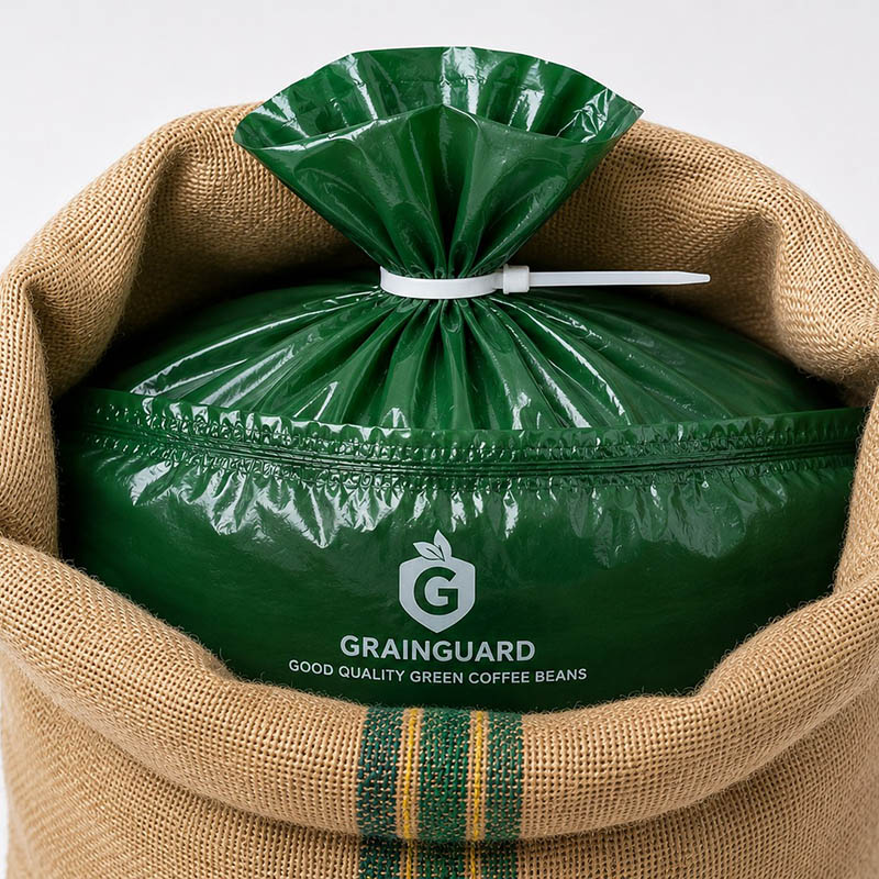 Lufttæt Jute Liner Kaffebønnepose