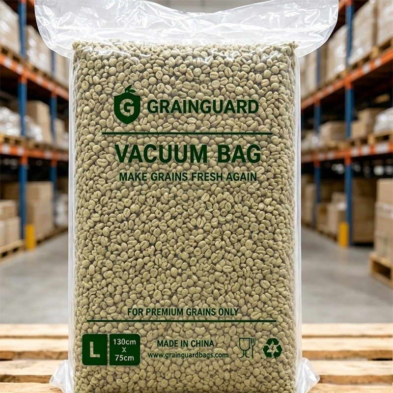Grøn kaffebønne hermetisk vakuumpose