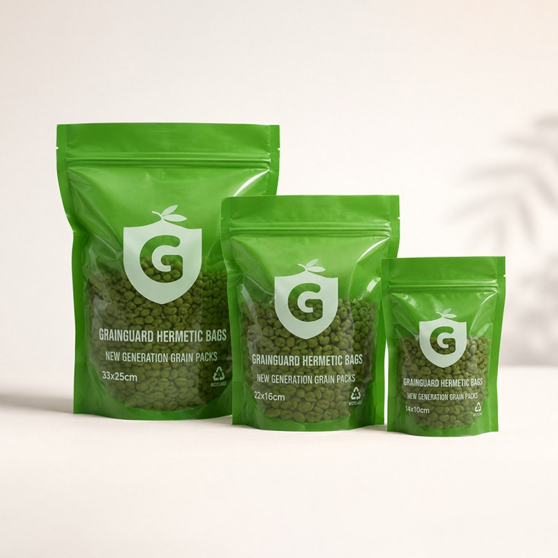 Grønne kaffebønner prøvetagningspose